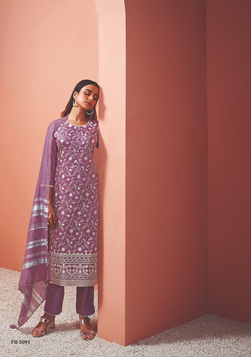 Four Buttons Pearl Vol 7 Viscose With Lucknowi Work Stylish Designer Casual Wear Kurti