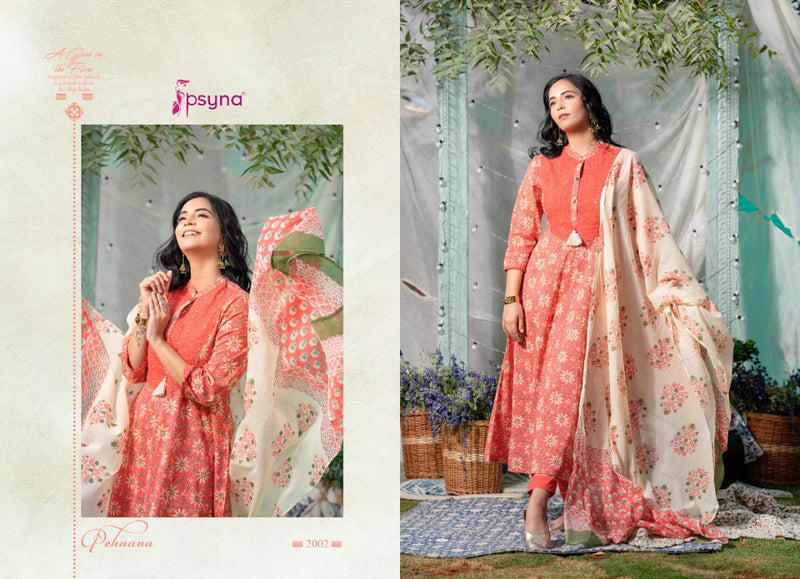 Psyna Pehnawa New Edition Vol 2 Cotton Fancy Printed Festive Wear Kurtis With Dupatta & Bottom