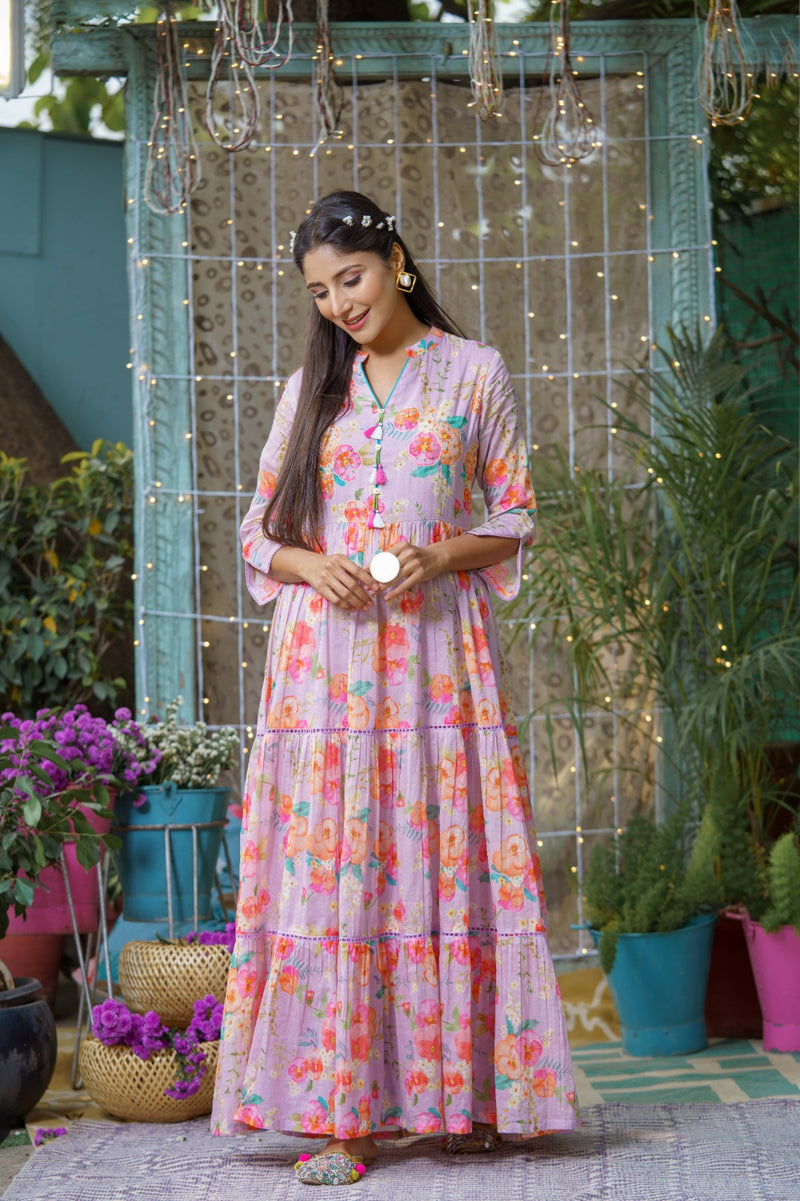 Psyna Pick & Choice Cotton Fancy Printed Partywear Designer Kurti