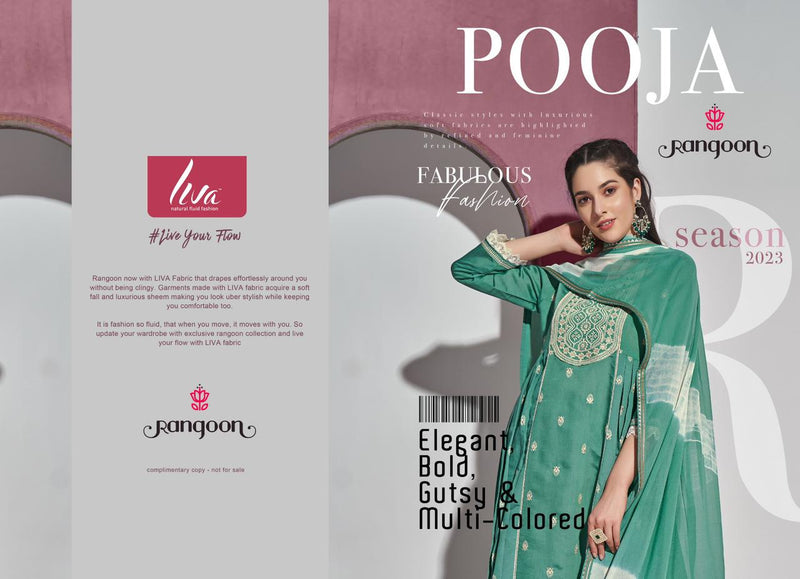 Rangoon Pooja Viscos Cotton Embroidery Fancy Work Sifli Lace Nayra Style Fancy Designer Partywear Kurti