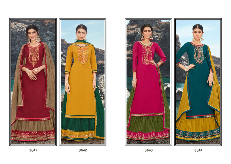 Rangoon Poshak Jam Silk With Heavy Embroidery Work Stylish Designer Festive Wear Fancy Kurti
