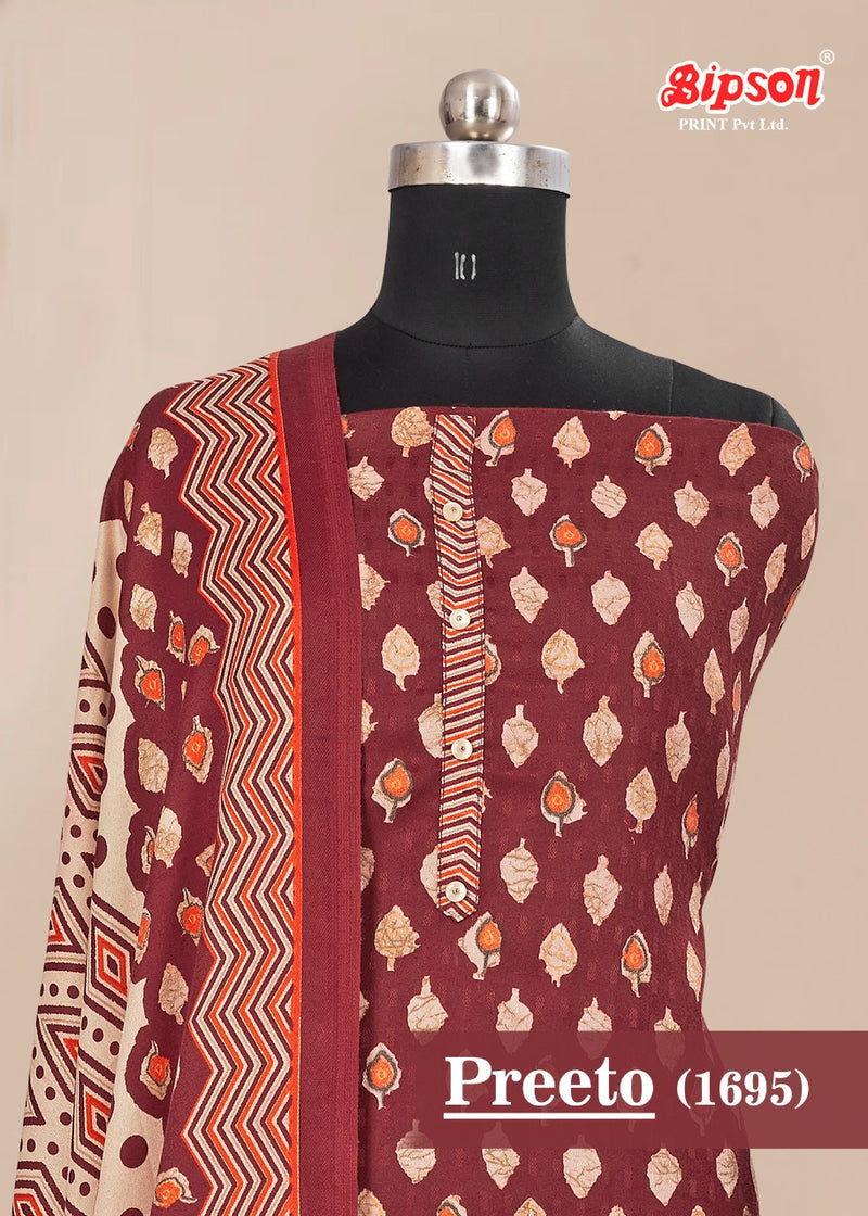 Bipson Preeto1695 Pashmina Winter Wear Salwaer Suits