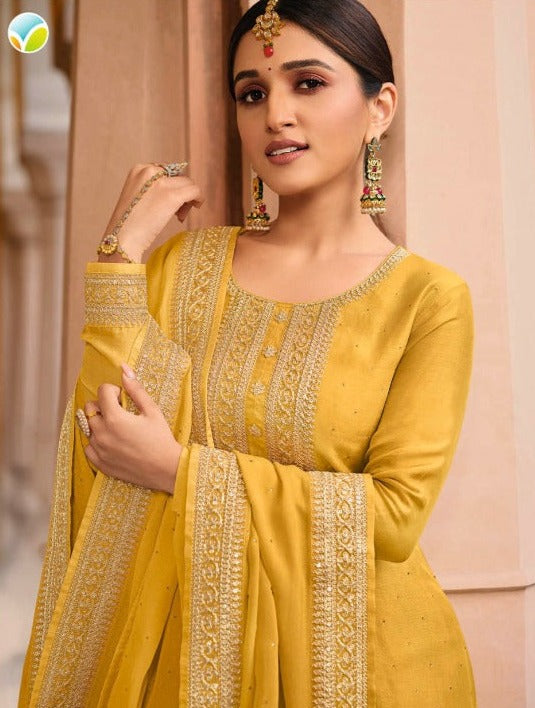 Vinay Fashion Kaseesh Preeyal Dola Silk Heavy Embroidered Wedding Wear Salwar Suits