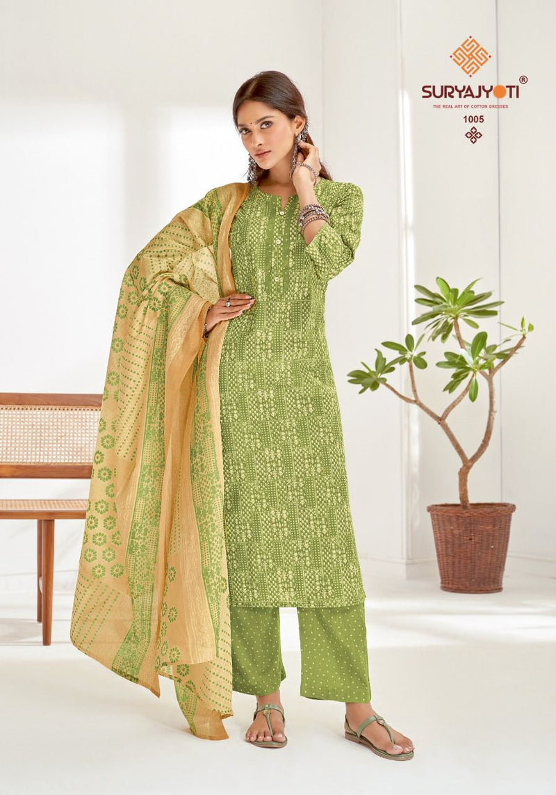 Suryajyoti Preyasi Vol 1 Lawn Cotton Printed Festive Wear Kurtis With Set Of Bottom & Dupatta