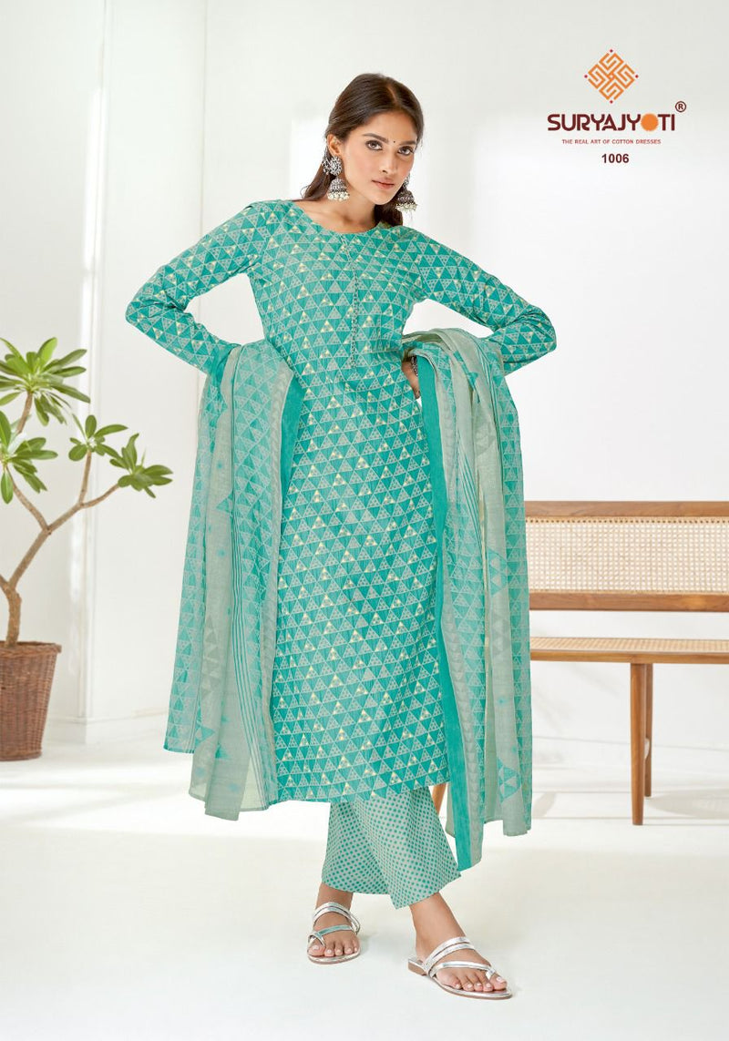 Suryajyoti Preyasi Vol 1 Lawn Cotton Printed Festive Wear Kurtis With Set Of Bottom & Dupatta