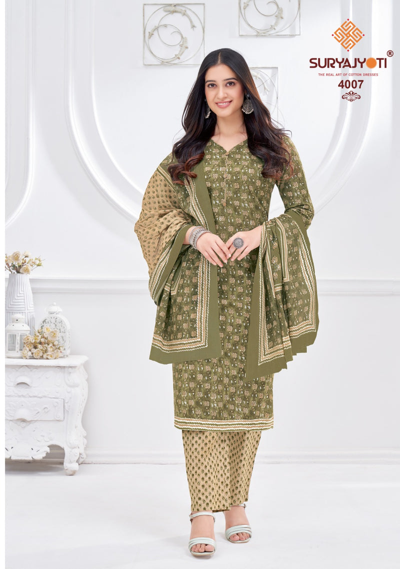 Suryajyoti Preyasi Vol 4 Cambric Cotton Printed Casual Wear Salwar Kameez