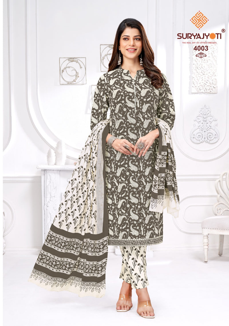 Suryajyoti Preyasi Vol 4 Cambric Cotton Printed Casual Wear Salwar Kameez