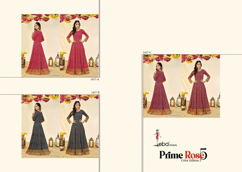 EBA Lifestyle Prime Rose Vol 5 Georgette Designer Wedding Wear Salwar Suits