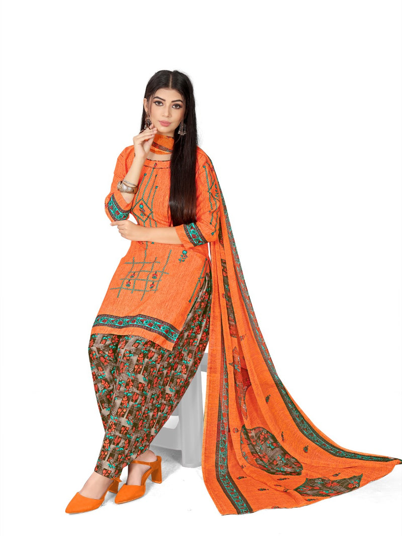 Prinjal Vol 1 American Crepe Stylish Dress Material