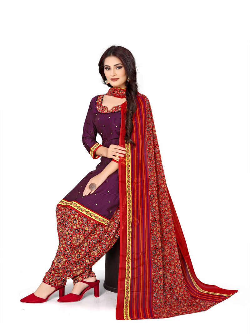 Prinjal Vol 1 American Crepe Stylish Dress Material