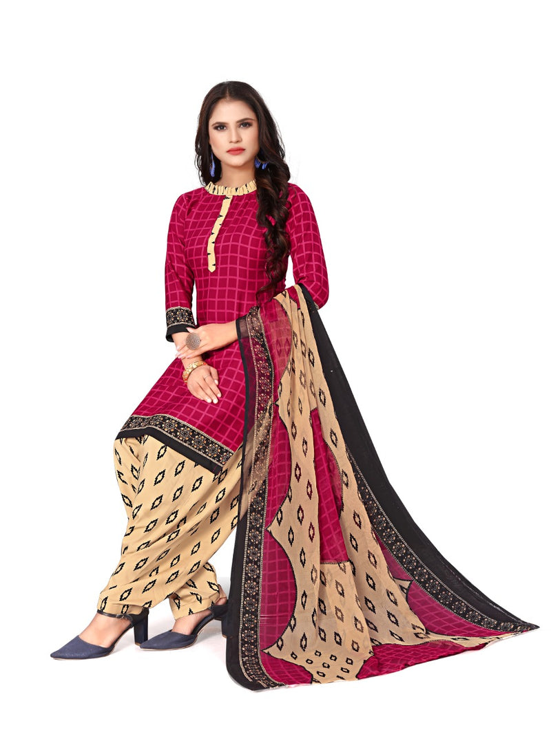 Prinjal Vol 1 American Crepe Stylish Dress Material
