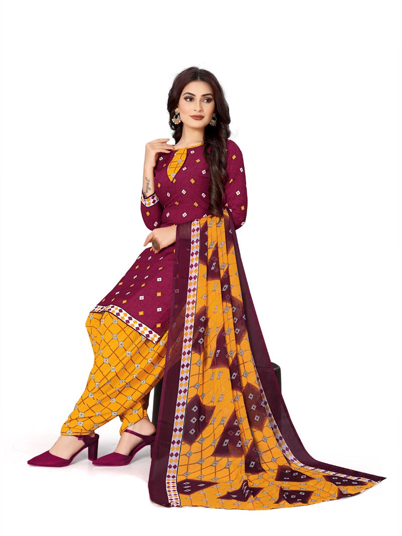 Prinjal Vol 1 American Crepe Stylish Dress Material