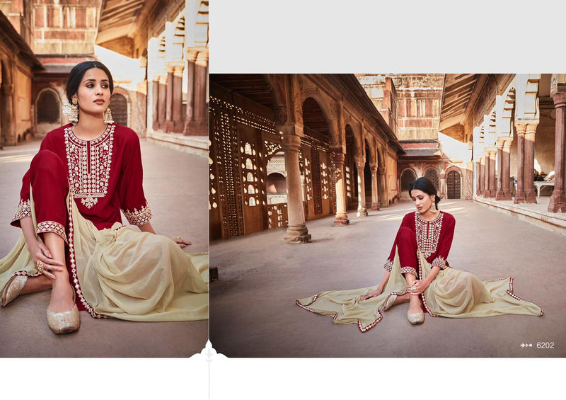 Nitara Prisha Viscose Silk With Mirror & Heavy Embroidery Work Stylish Designer Fancy Kurti