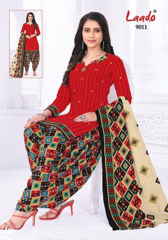 Laado Priti Patiyala Vol 9 Cotton Printed Patiyala Style Salwar Suits