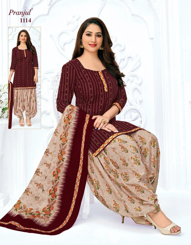 Pranjul Fashion Priyanka Vol 11 Nx Cotton Printed Patiala Style Fancy Festive Wear Salwar Kameez