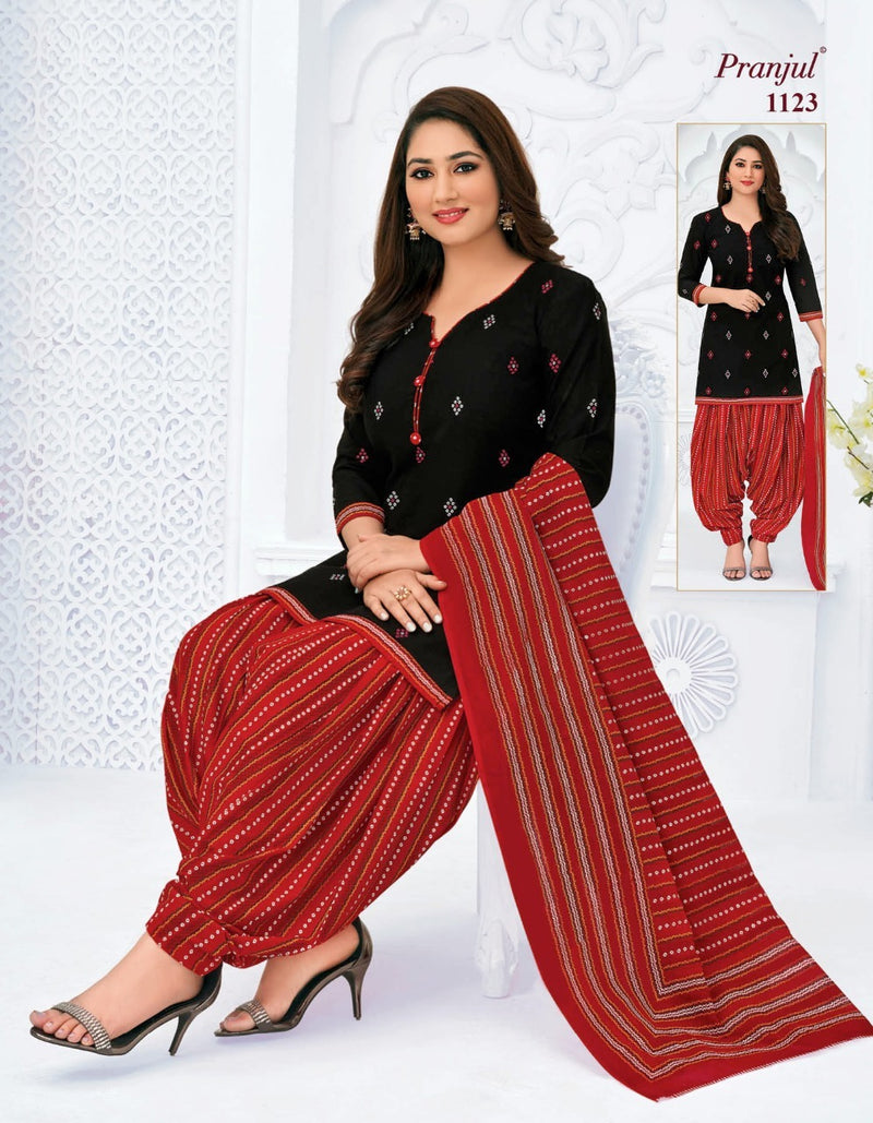 Pranjul Fashion Priyanka Vol 11 Nx Cotton Printed Patiala Style Fancy Festive Wear Salwar Kameez