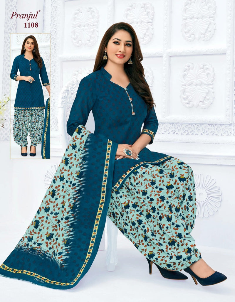 Pranjul Fashion Priyanka Vol 11 Nx Cotton Printed Patiala Style Fancy Festive Wear Salwar Kameez