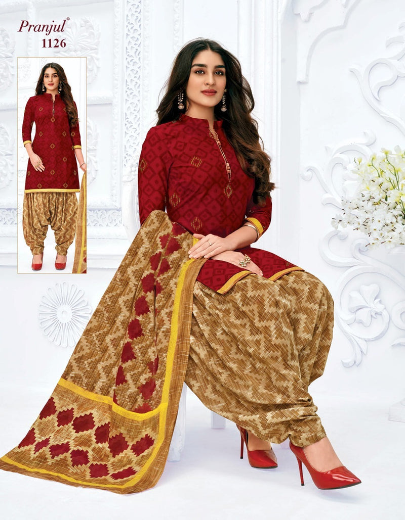 Pranjul Fashion Priyanka Vol 11 Nx Cotton Printed Patiala Style Fancy Festive Wear Salwar Kameez
