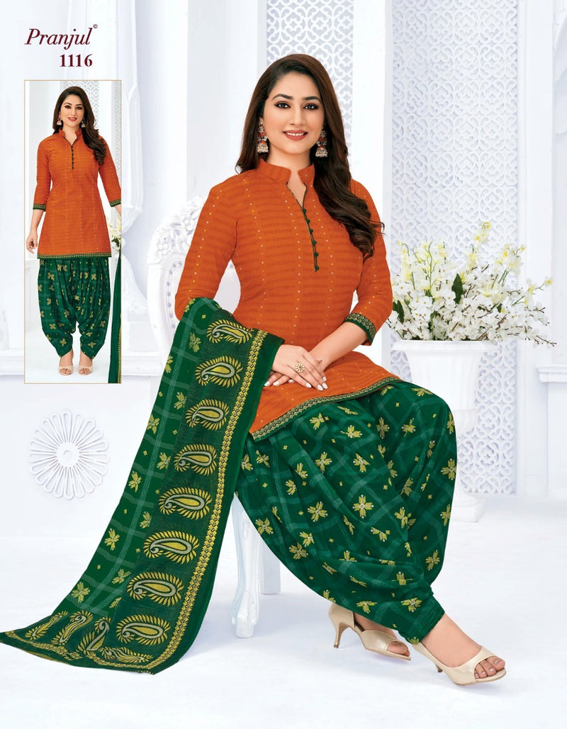 Pranjul Fashion Priyanka Vol 11 Nx Cotton Printed Patiala Style Fancy Festive Wear Salwar Kameez
