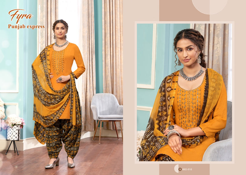 Fyra Punjab Express Soft Cotton  Causal  Wera Salwar Suit