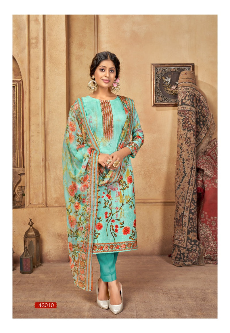 Shiv Gori Silk Mills Punjabi Kudi Vol 24 Indonesia Cotton Printed Party Wear Salwar Suits