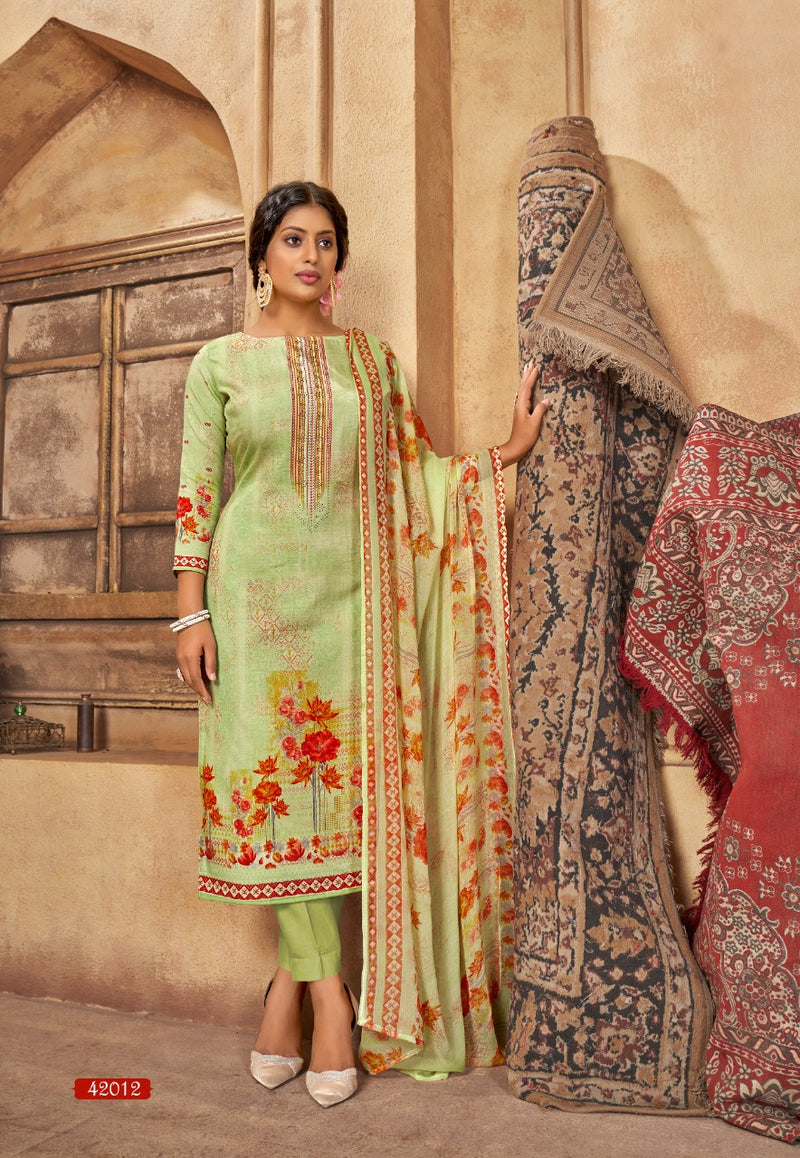 Shiv Gori Silk Mills Punjabi Kudi Vol 24 Indonesia Cotton Printed Party Wear Salwar Suits