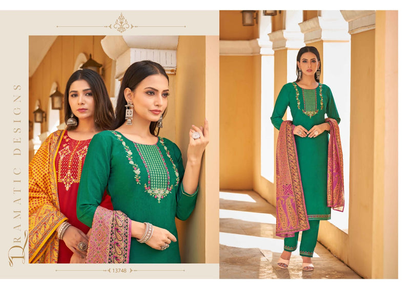 Kalaroop Kajree Fashion Purika Vol 8 Parampra Lining Silk Embroidery Work Fancy Designer Kurti