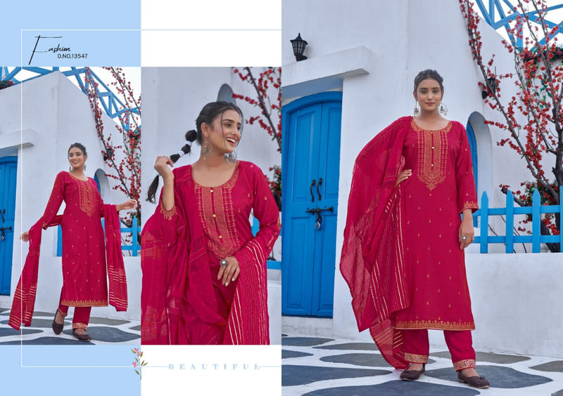 Kalaroop Purvi Jacquard With Embroidery Work stylish designer Festive Wear Fancy Kurti