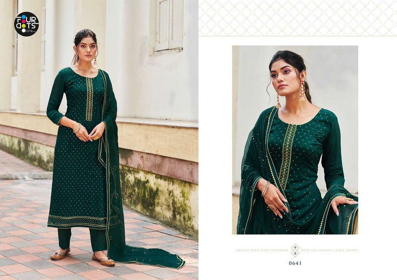 Four Dots Pushpa Viscose Latest Designer Party Wear Salwar Suits