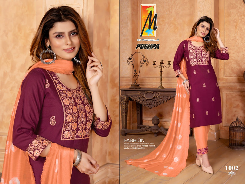 Master Pushpa Rayon Stylish Designer Wear Kurti Collection