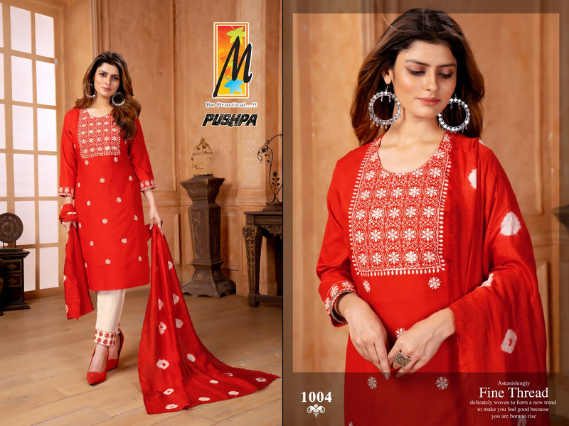 Master Pushpa Rayon Stylish Designer Wear Kurti Collection