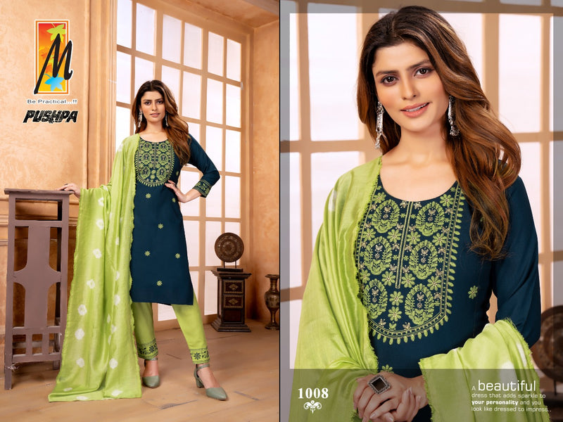 Master Pushpa Rayon Stylish Designer Wear Kurti Collection