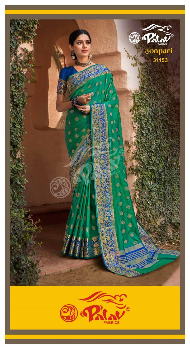 Palav Fabric Launch By Sonpari Silk Exclusive Designer Fancy Wedding Wear Sarees