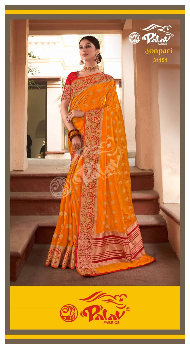 Palav Fabric Launch By Sonpari Silk Exclusive Designer Fancy Wedding Wear Sarees