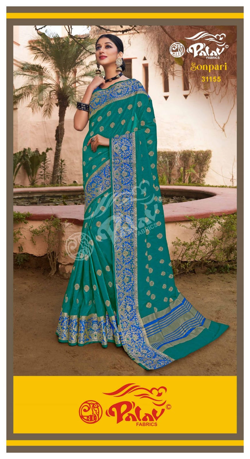 Palav Fabric Launch By Sonpari Silk Exclusive Designer Fancy Wedding Wear Sarees