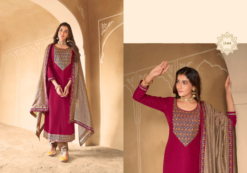 Panch Ratna Mahek Prampara Silk Work With Swarovski Diamond Suit