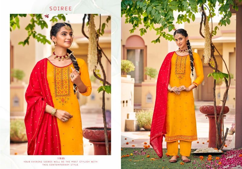 Panch Ratna Meenakari Upada Silk Work With Swarovski Daimond Salwar Suit
