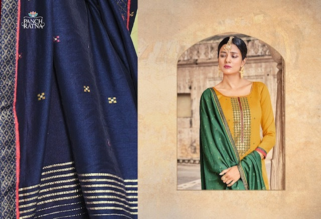 Panch Ratna Nilkamal Jam Silk Sequence Work Salwar Kameez