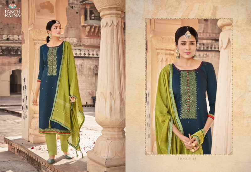Panch Ratna Nilkamal Jam Silk Sequence Work Salwar Kameez