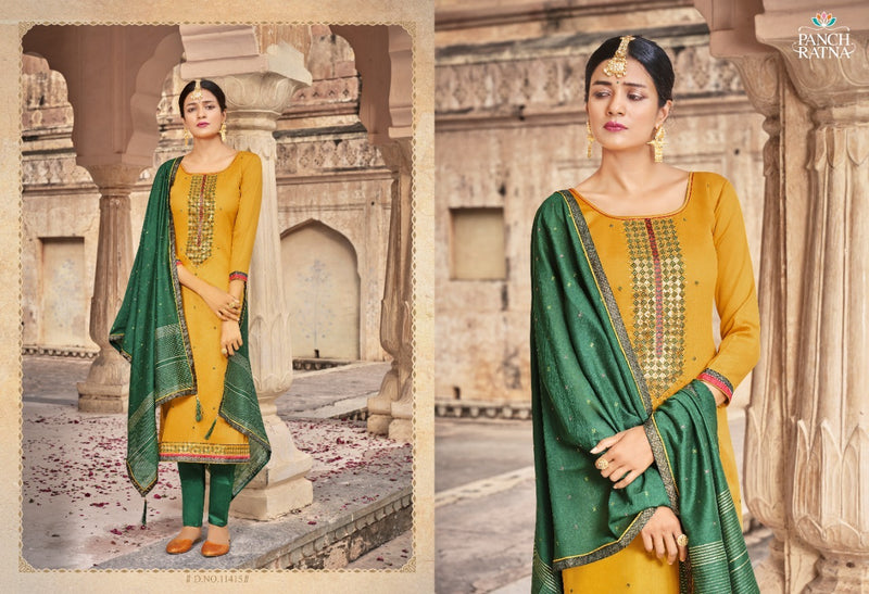 Panch Ratna Nilkamal Jam Silk Sequence Work Salwar Kameez