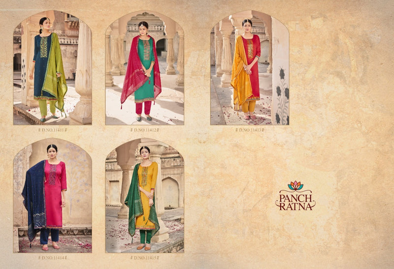 Panch Ratna Nilkamal Jam Silk Sequence Work Salwar Kameez
