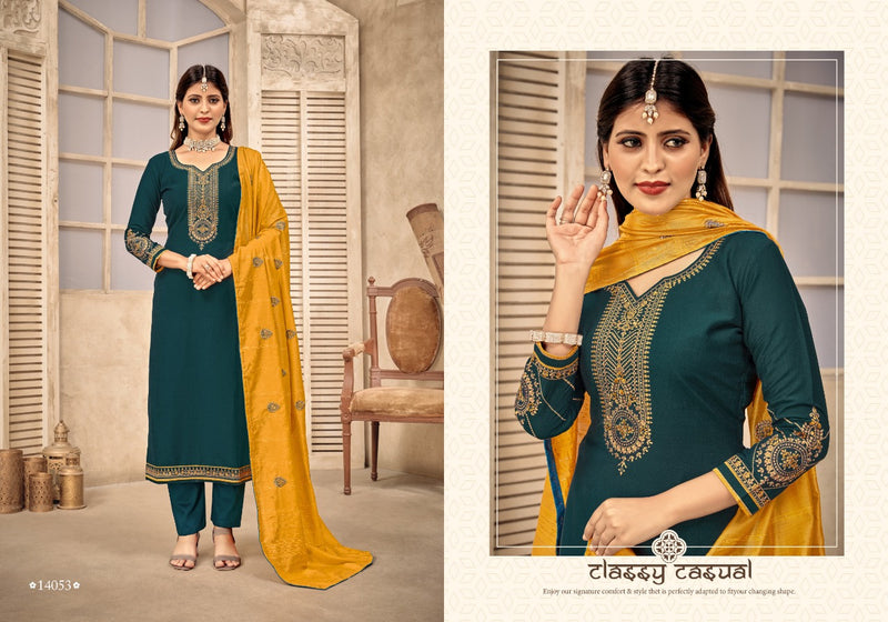 Panch Ratna Vartika Heavy Parampara Silk Heavy Embroidered Work Salwar Kameez