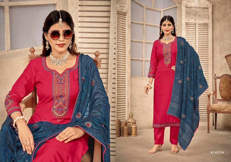 Panch Ratna Vartika Heavy Parampara Silk Heavy Embroidered Work Salwar Kameez