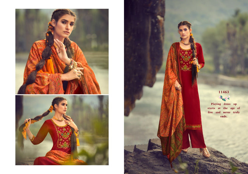 Pancha Ratna Kalpana Parampara Silk With Mirror Work  Salwar Suit
