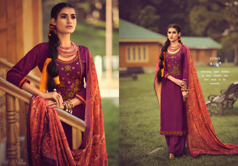Pancha Ratna Kalpana Parampara Silk With Mirror Work  Salwar Suit