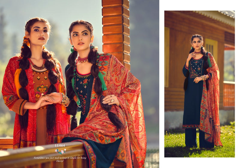 Pancha Ratna Kalpana Parampara Silk With Mirror Work  Salwar Suit