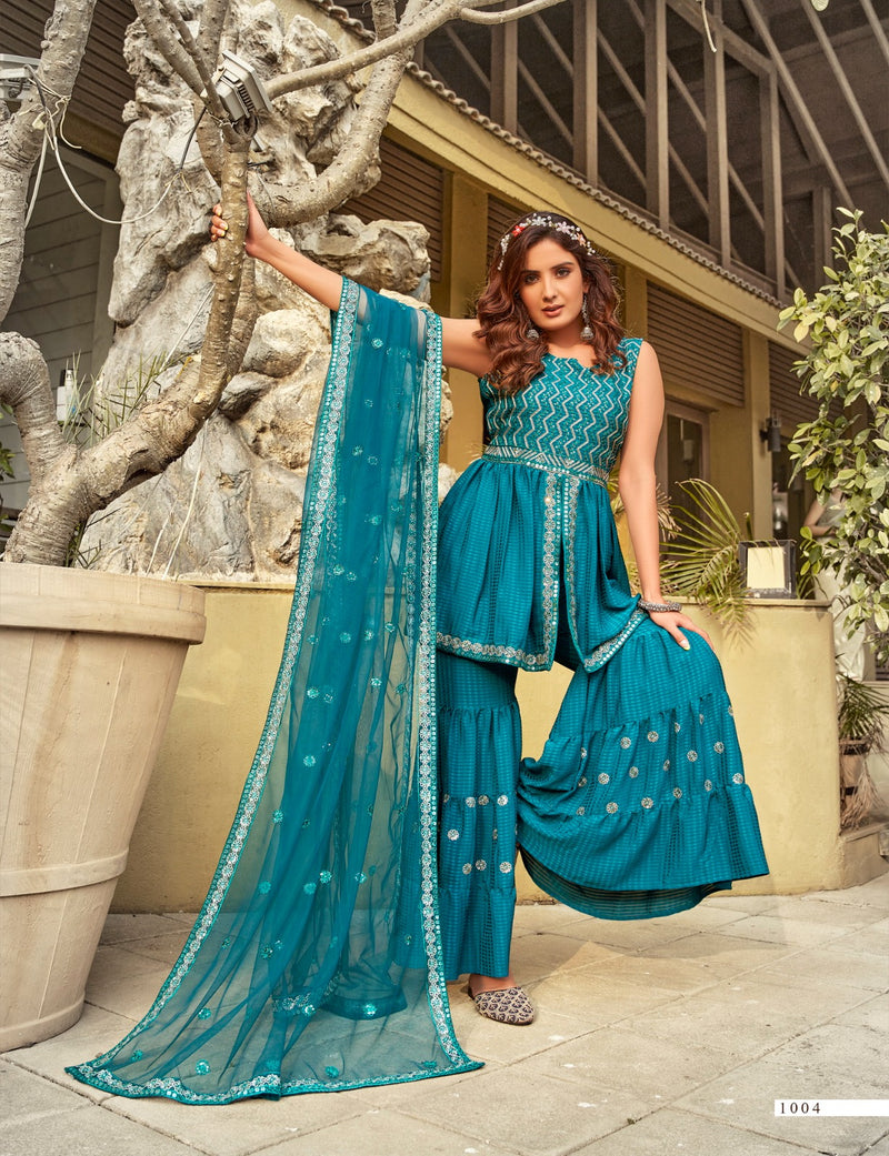 Parra Studio Aafreen Vol 1 Silk With Embroidered Sequence Work Kurti