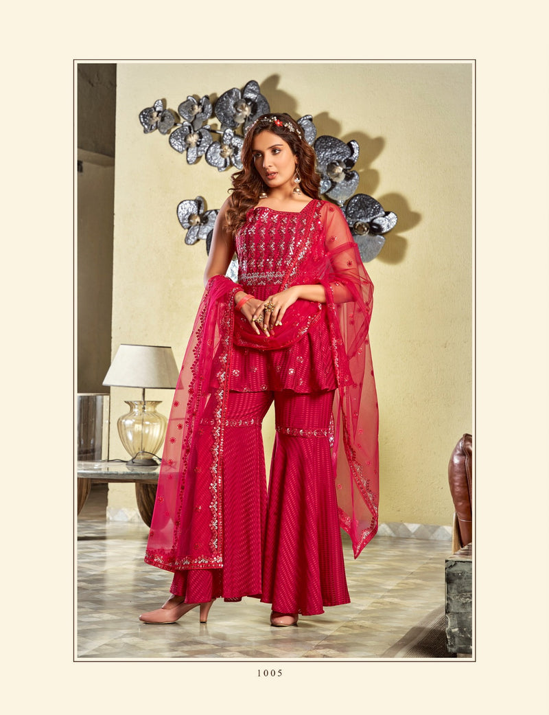 Parra Studio Aafreen Vol 1 Silk With Embroidered Sequence Work Kurti