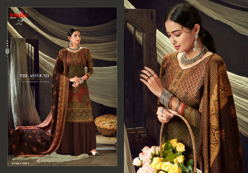 Pashmina Suit Pakiza Vol 41 Discharge Designer Pashmina Butti