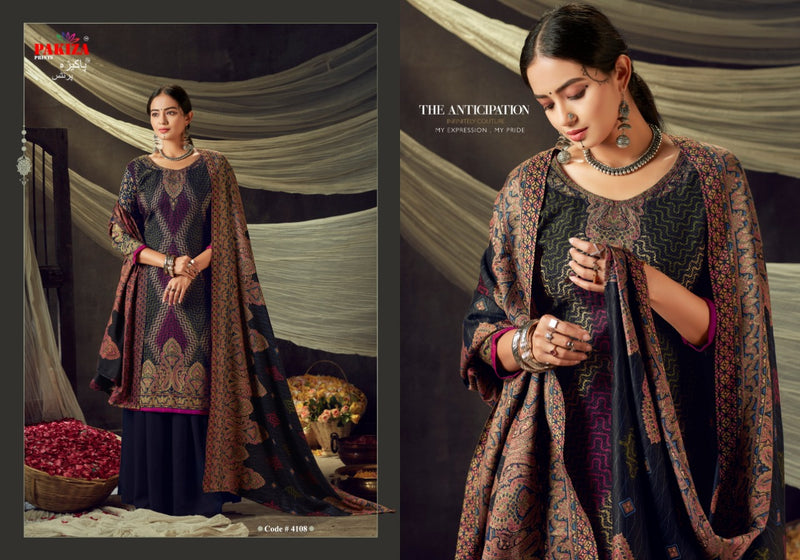 Pashmina Suit Pakiza Vol 41 Discharge Designer Pashmina Butti